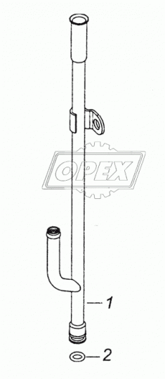 740.1009049-40 Трубка направляющая указателя уровня масла; L=325 Ø10 КАМАЗ